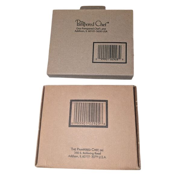 NIP Retired Pampered Chef Stoneware Cookie Molds Summer Wreath Hospitality Heart - Picture 2 of 6